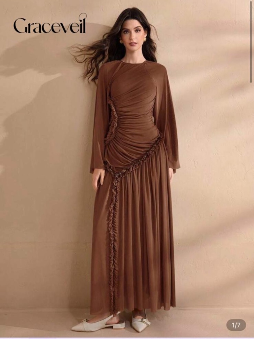 Never worn Brown evening dress
